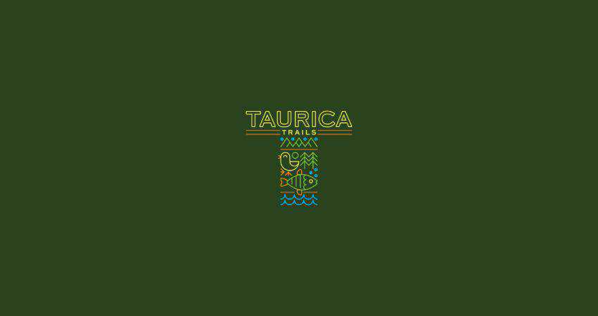 taurica trails flat logo inspiration example