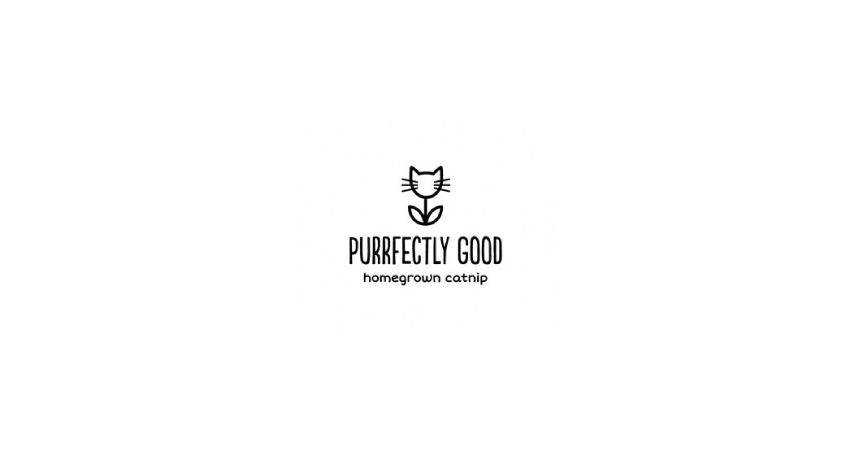 purrfectly good flat logo inspiration example