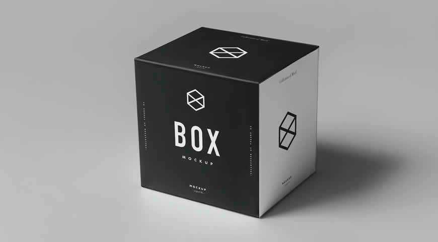 Box Photoshop PSD Mockup Template