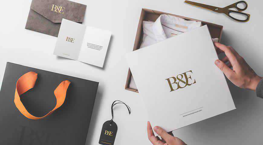 Box Packaging Photoshop PSD Mockup Template