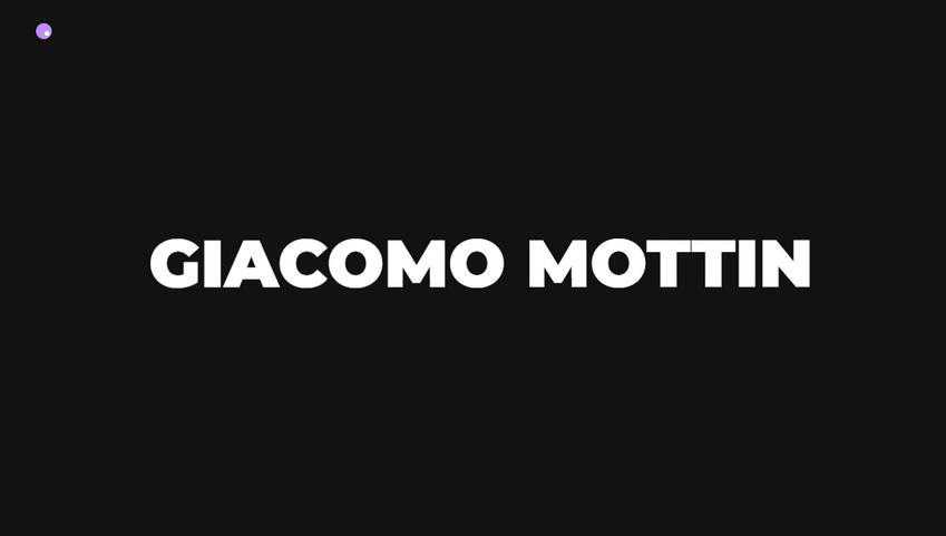 splash screen web design trend Giacomo Mottin