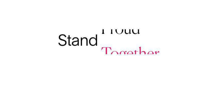 splash screen web design trend Stand Proud