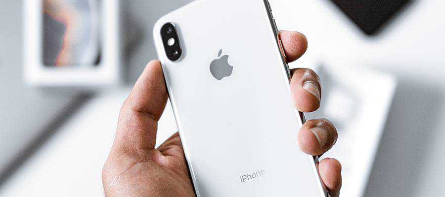 A person holding a smartphone.