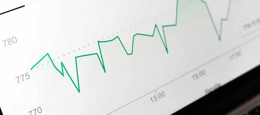 A graph displayed on a computer screen.