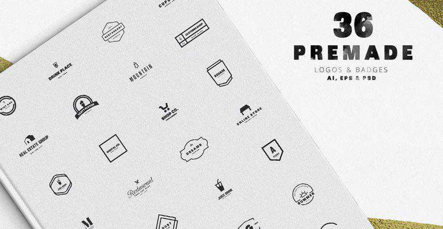 The Extensive logo creator kit template