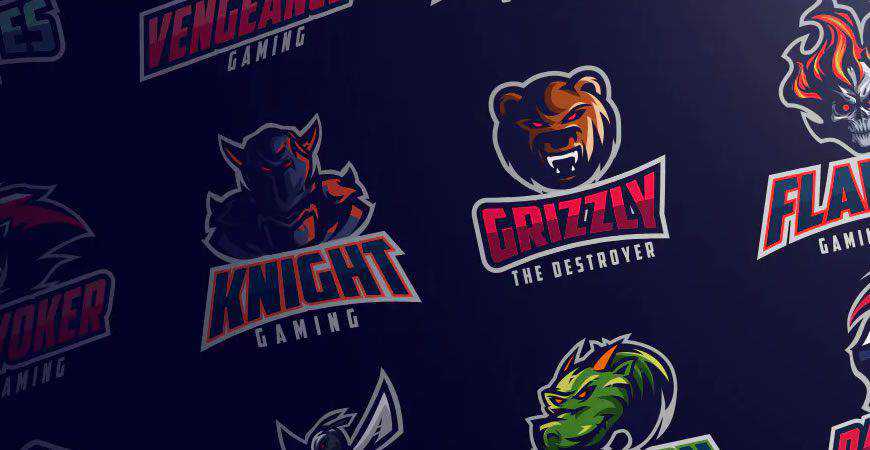 sports Gaming logo creator kit template