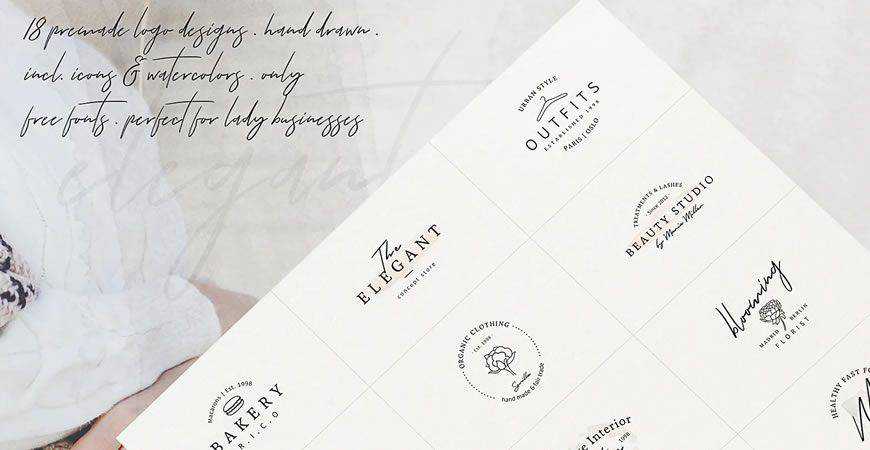 So Female Branding logo creator kit template