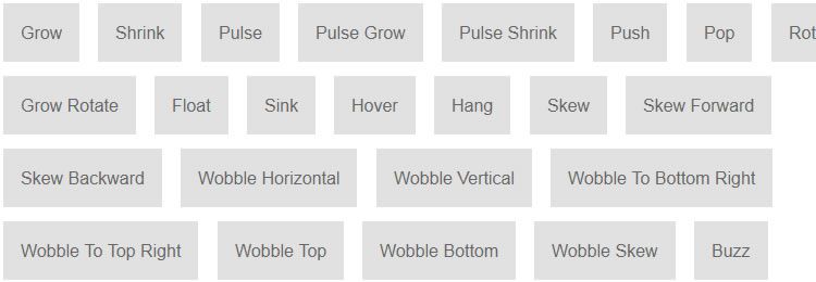 Hover.css A selection of CSS animated hover effects for buttons