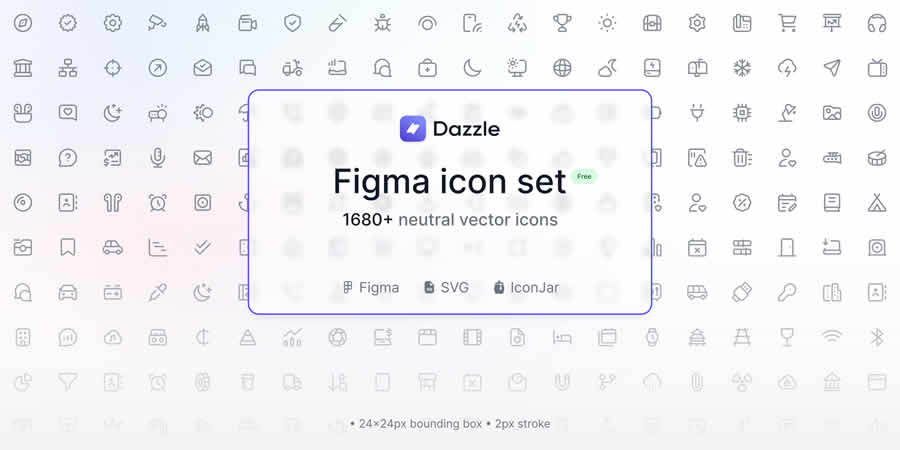 Free Icon Set UI Web Design Dazzle Icons