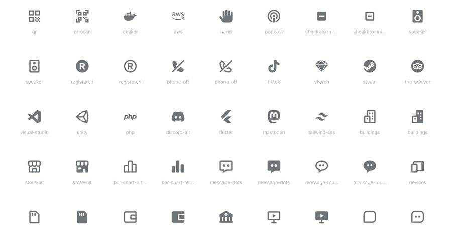 Boxicons Web-Friendly Icon Set Open-Source SVG Web Font