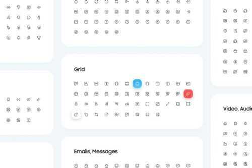 Top 50 Free Icon Sets for UI Designers