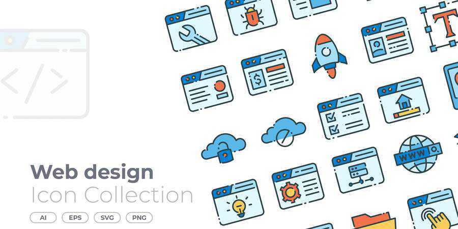 Web Design Filled Icon