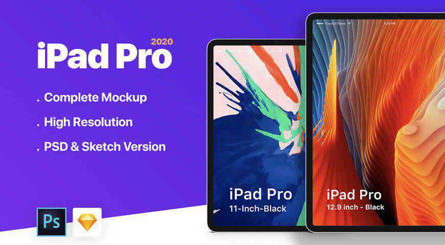 iPad Pro Photoshop PSD Mockup Template