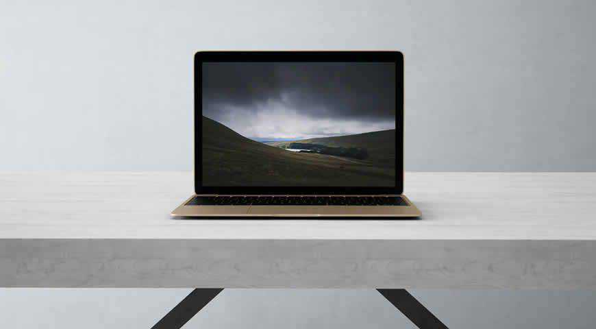 Photorealistic Laptop Photoshop PSD Mockup Template