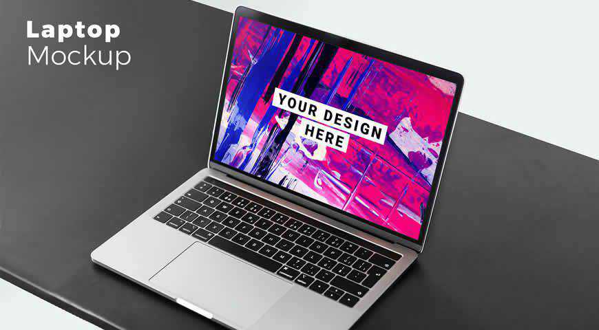 Laptop Photoshop PSD Mockup Template