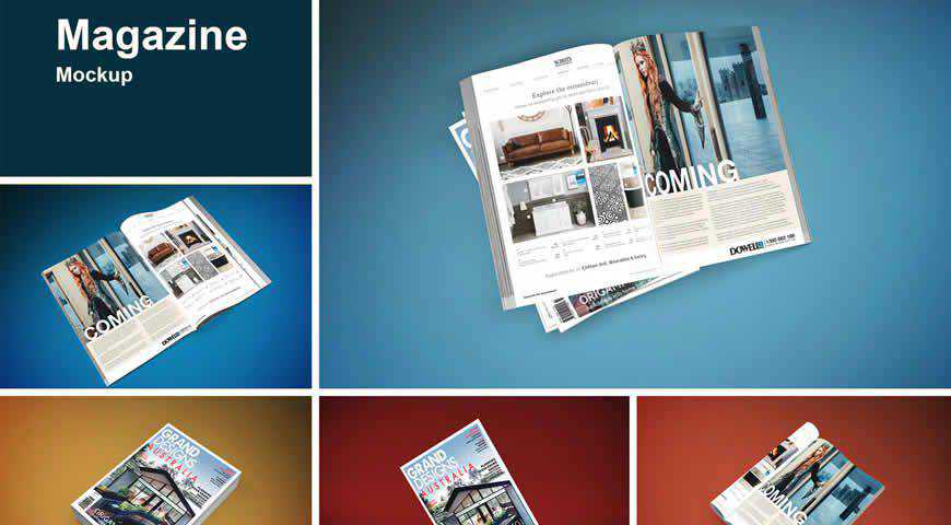Magazine Photoshop PSD Mockup Template