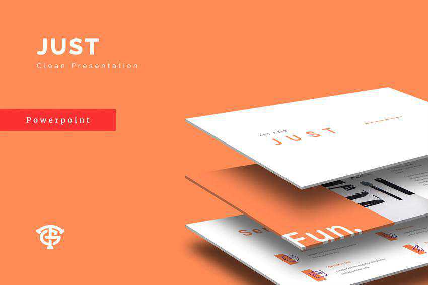 PowerPoint Just Minimal Clean Presentation Template