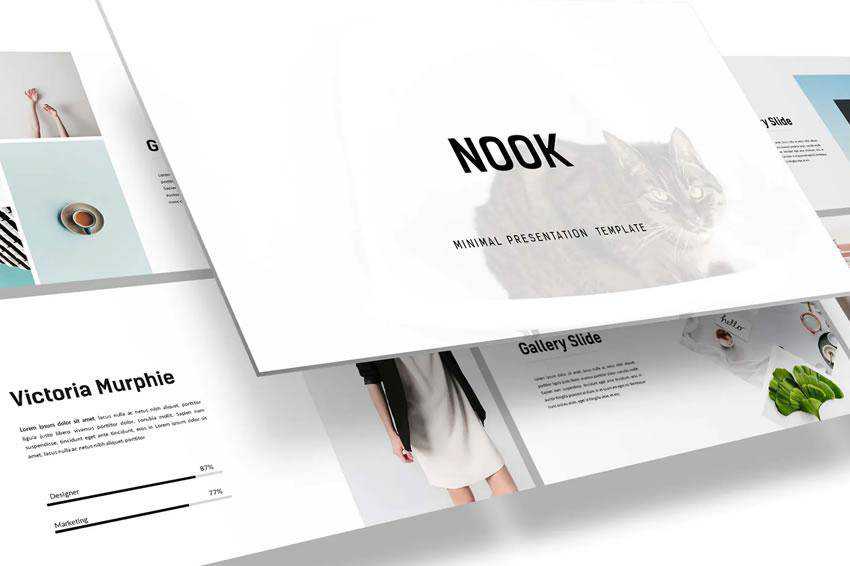 Nook PowerPoint - Minimal Clean Presentation Template