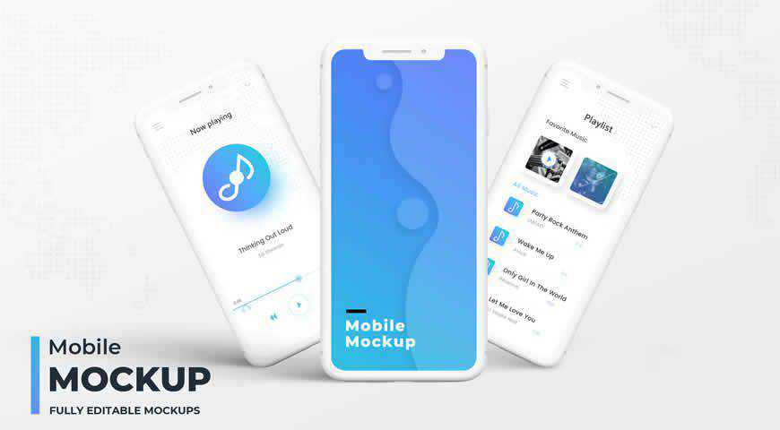 Mobile Photoshop PSD Mockup Template