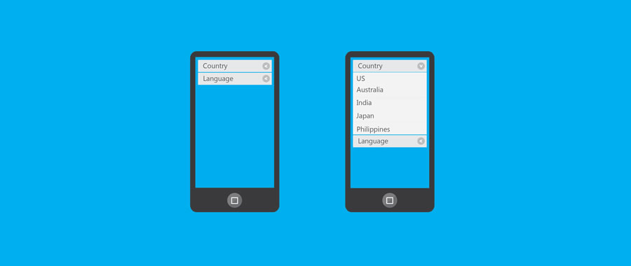 Make use of collapsible menus and dropdown lists
