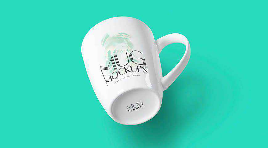Ceramic Mug Photoshop PSD Mockup Template
