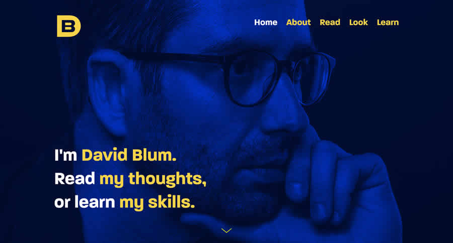 David Blum Inspiration Web Graphic Design Portfolio