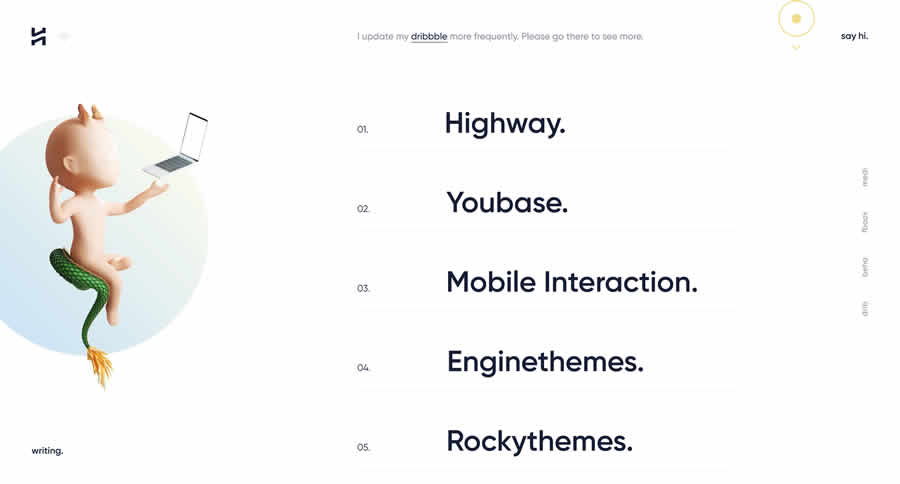 Hoang Nguyen Inspiration Web Graphic Design Portfolio