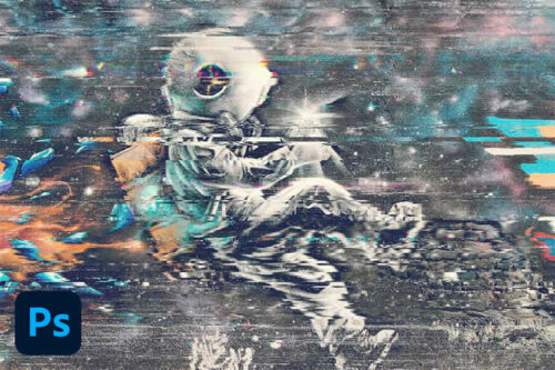 20+ Best Photoshop Action for Glitch Effects