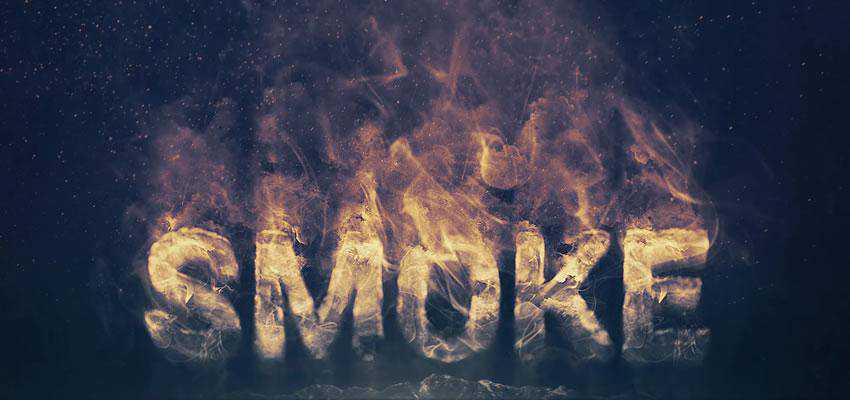 Smoke Logo Photoshop Text Effect