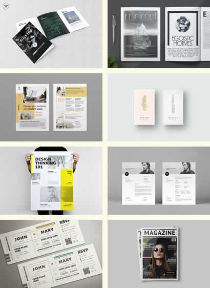 90000 Print Design Templates
