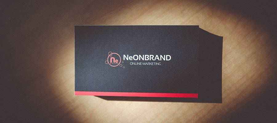 A stack of business cards.