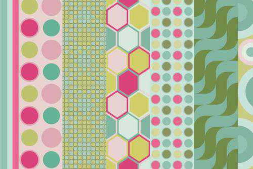 20 Free Retro & Vintage Pattern Sets for Photoshop