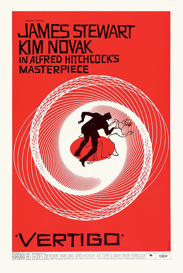Vertigo movie poster by Saul Bass