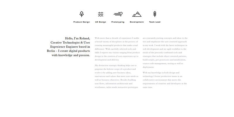 We ain’t plastic ultra minimal web design