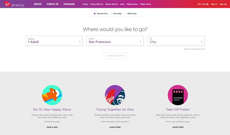 virgin america time saving design