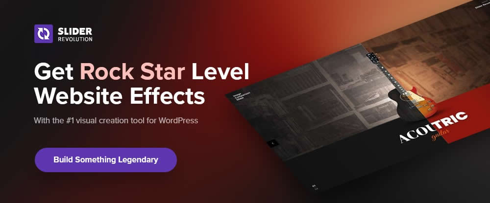 Slider Revolution WordPress slider plugin