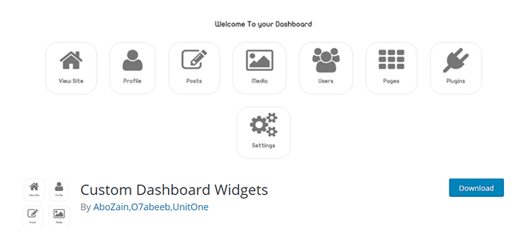 Custom Dashboard Widgets